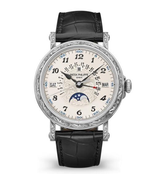 Buy Patek Philippe Grand Complications Engraved Perpetual Calendar 5160/500G-001 watch Price